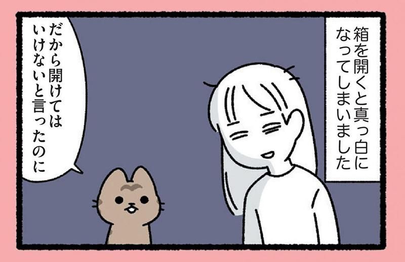 絶対にこの箱を開けてはいけません」ねこの忠告を無視して“玉手箱”を