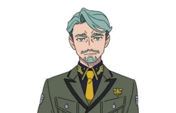 シャリア・ブル：ジオン公国軍中佐で《木星帰りの男》。『機動戦士Gundam GQuuuuuuX』では1年戦争末期に行方不明になったシャア・アズナブルを戦後、捜索し続けている　引用元：『機動戦士Gundam GQuuuuuuX』公式サイト(https://www.gundam.info/feature/gquuuuuux/character/9/)