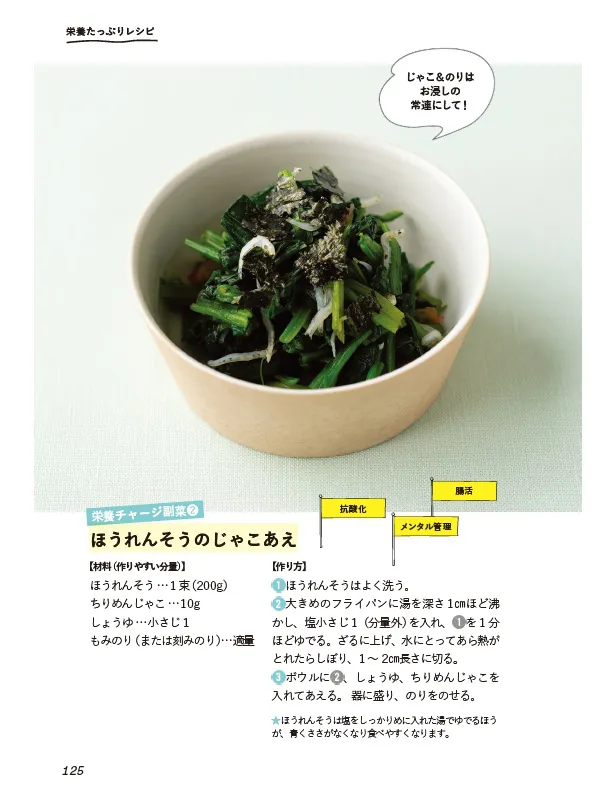 簡単に作れ、栄養満点なレシピが多い