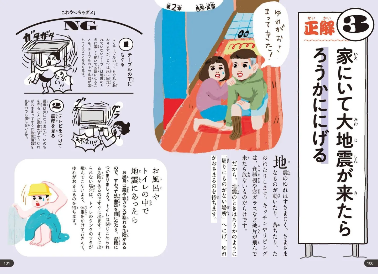 『いのちをまもる図鑑』本文より　イラスト：五月女ケイ子