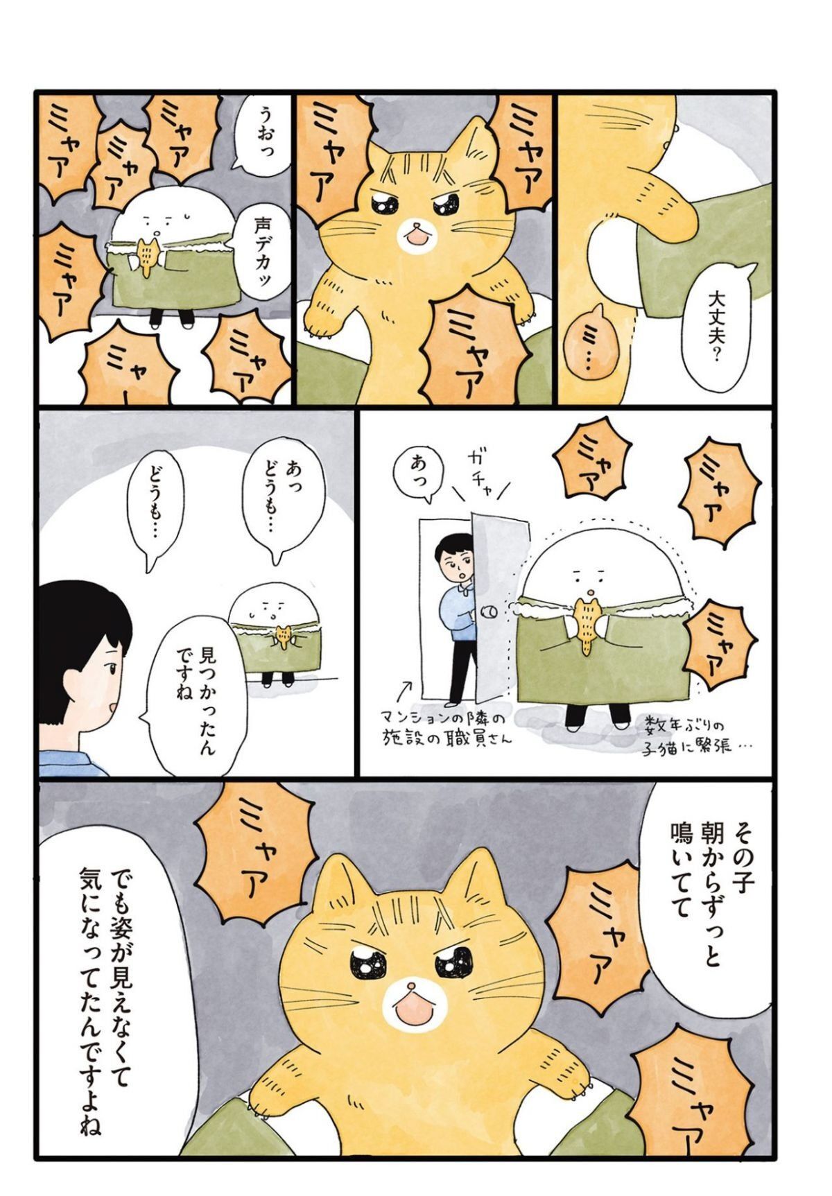 自宅の近くで猫の鳴き声が！ 道路のそばにいるのが心配で、とっさに声