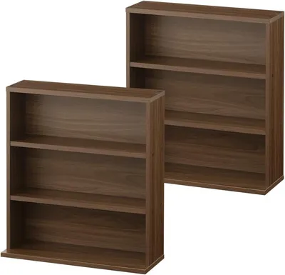 ぼん家具 本棚 スリム 大容量 2個セット