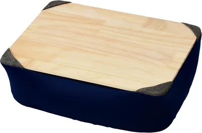 [山善] ビーズクッション (膝上テーブル) 天板が取り外せる