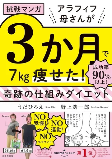 挑戦マンガアラフィフ母さんが3か月で7㎏痩せた!奇跡の仕組みダイエット