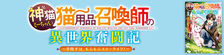 神猫ミーちゃんと猫用品召喚師の異世界奮闘記～目指すは、もふもふスローライフ！～