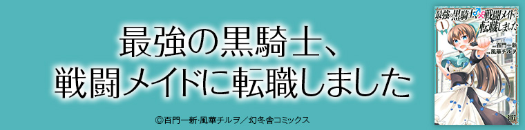 最強の黒騎士、戦闘メイドに転職しました