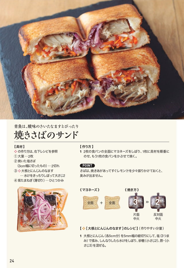 ホットサンドメーカーにはさんで焼くだけレシピ
