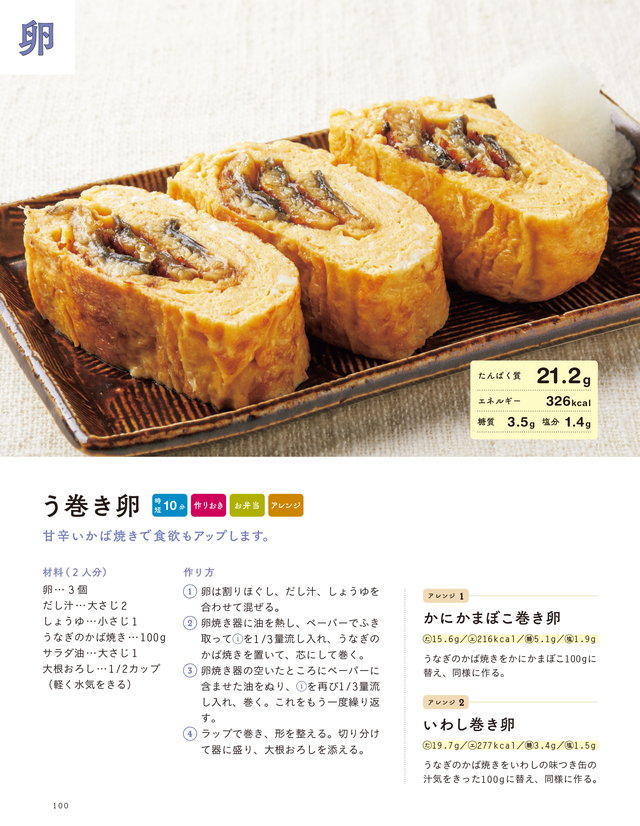 1食20gが簡単にとれる! たんぱく質しっかりおかず P100