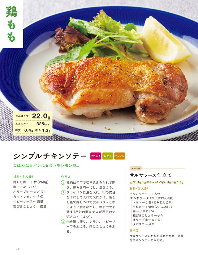 1食20gが簡単にとれる! たんぱく質しっかりおかず P30