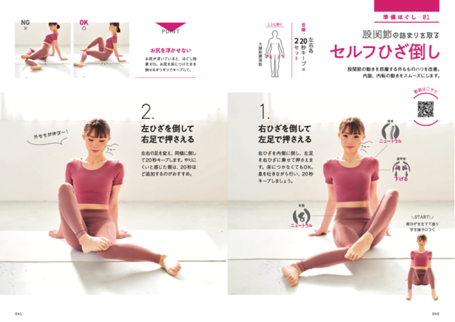 股関節ムーブ 股関節をほぐす×鍛えるだけで即やせできる！ 大人気トレーナーが
