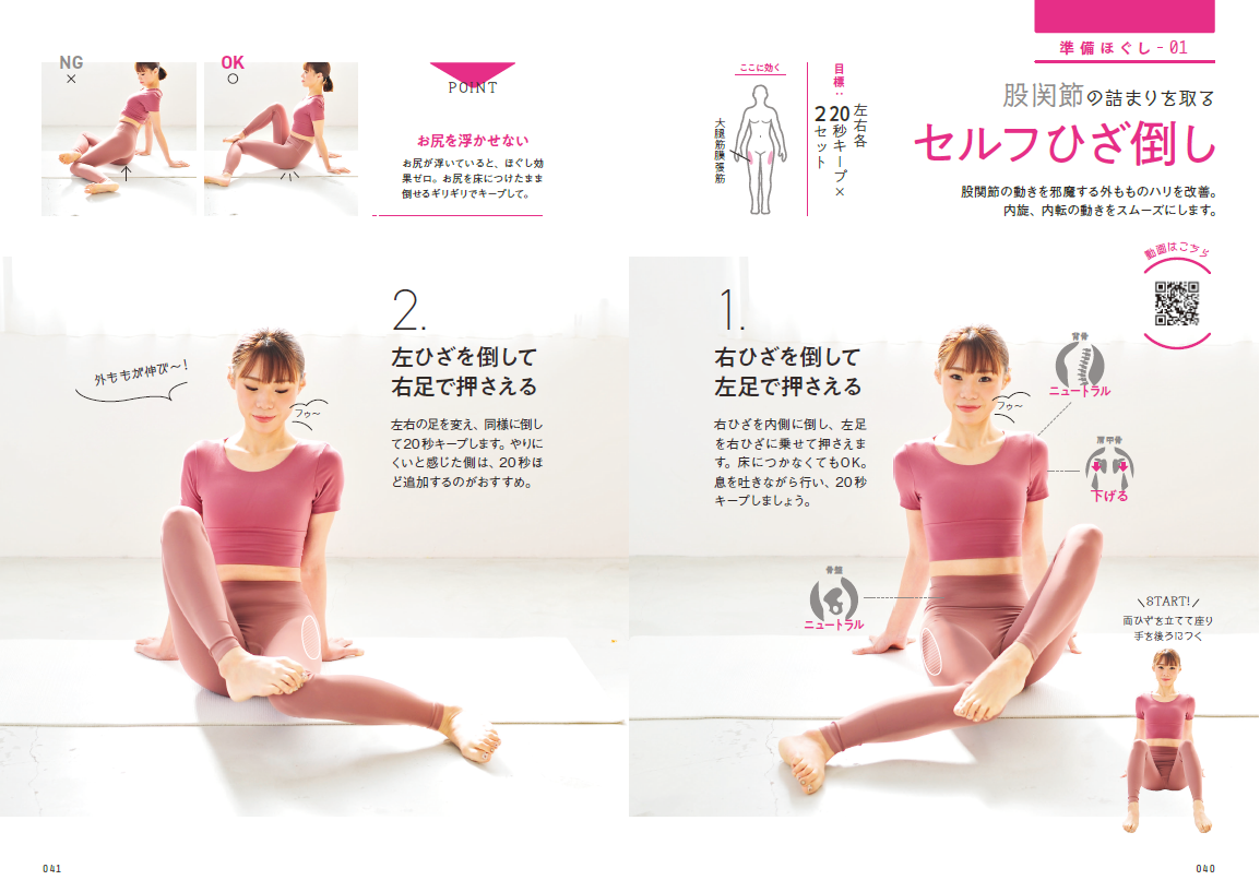 股関節ムーブ 股関節をほぐす×鍛えるだけで即やせできる！ 大人気トレーナーが
