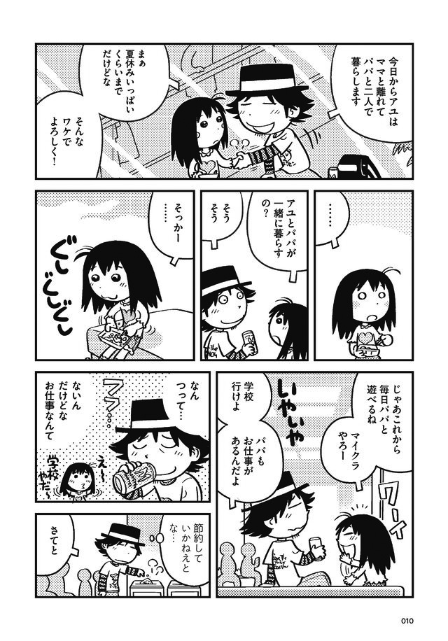 父娘ぐらし 55歳独身マンガ家が8歳の娘の父親になる話