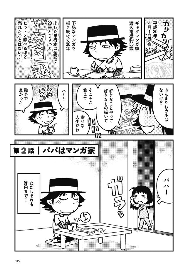 父娘ぐらし 55歳独身マンガ家が8歳の娘の父親になる話