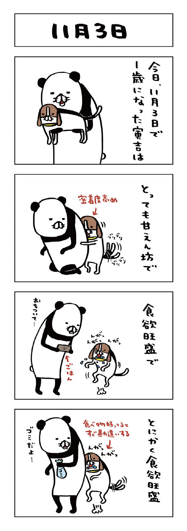 パンダと犬V