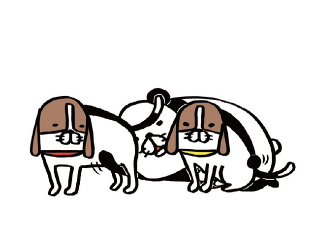 パンダと犬V