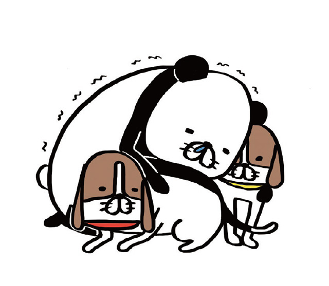 パンダと犬V