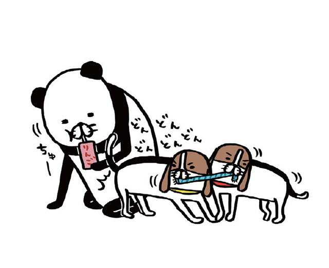 パンダと犬V