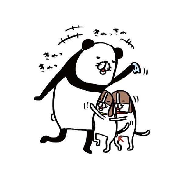パンダと犬V
