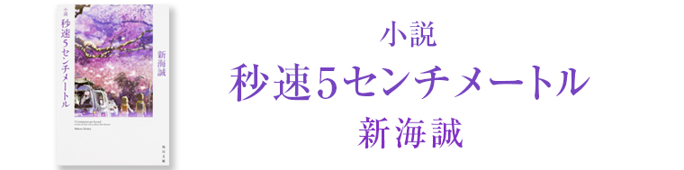 小説 秒速5センチメートル