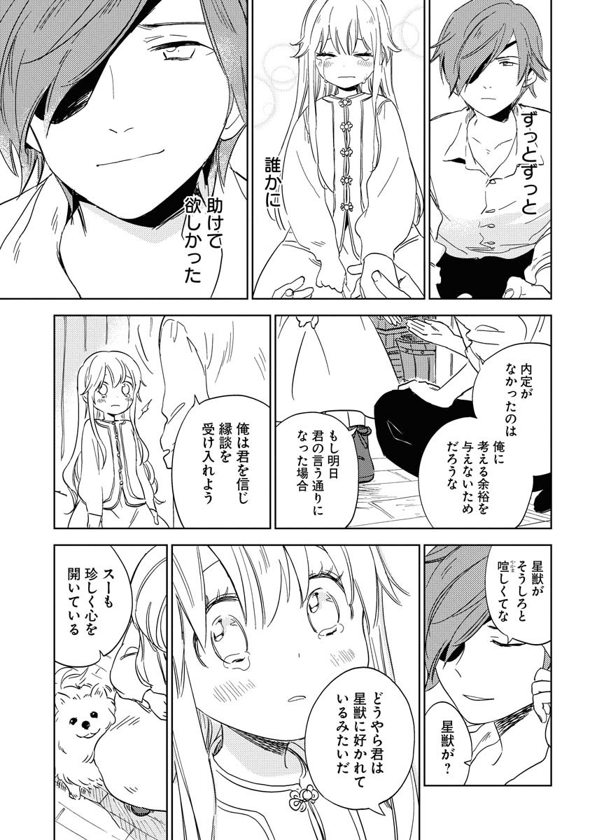 死に戻り令嬢の仮初め結婚　～二度目の人生は生真面目将軍と星獣もふもふ～