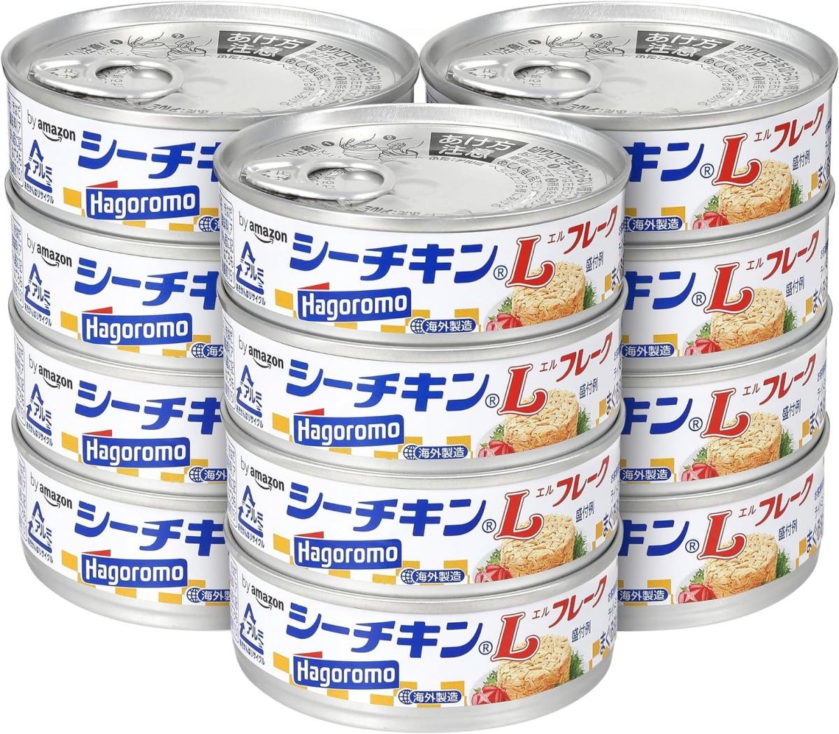 by Amazon シーチキン Lフレーク 70g×12缶 (SOLIMO)