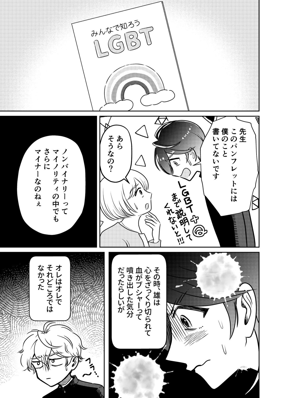 ノンバイナリーの転校生がオレの日常を××する