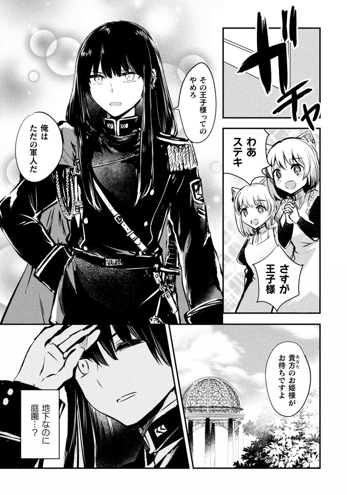 迷子の黒猫とオオカミ娘
