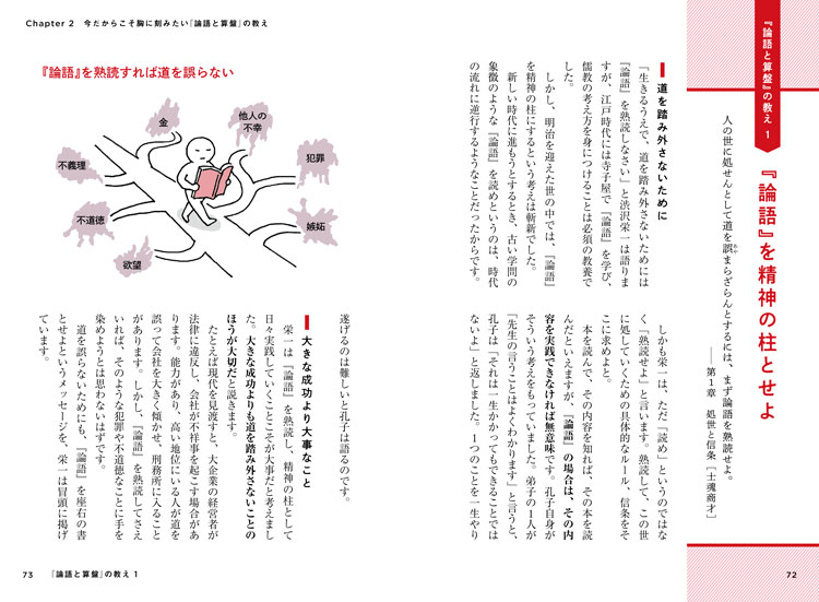 図解 渋沢栄一と「論語と算盤」 p.72-73