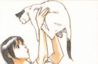 猫を抱き上げたら、後ろ足の鋭い爪を使って腕から脱出！ 痛すぎる…／拾い猫のモチャ
