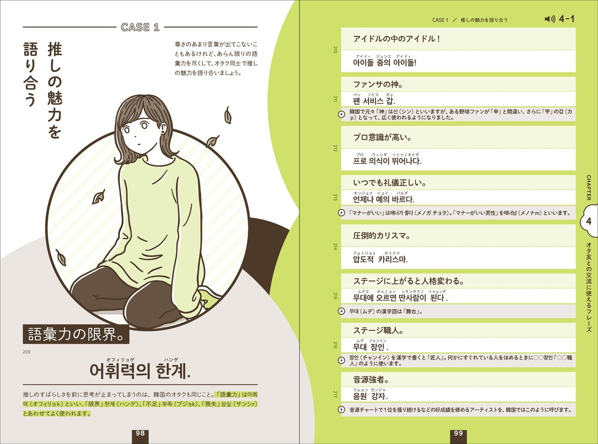 世界が広がる　推し活韓国語 p.98-99